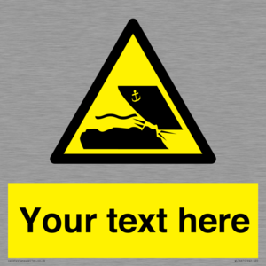 Custom Warning submerged objects in watercraft areas